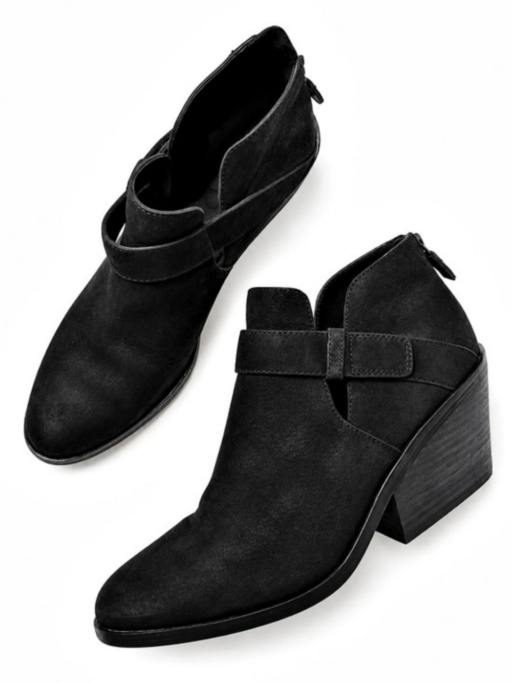 Eileen Fisher Size 9 Tinker Wedge Bootie Black Heeled Ankle Boots